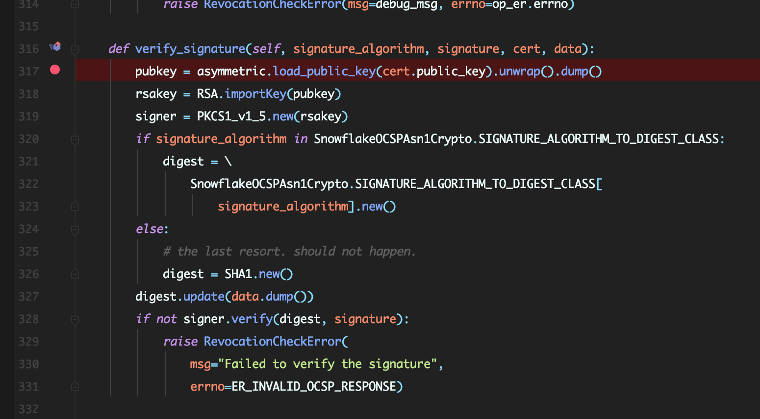 Second breakpoint